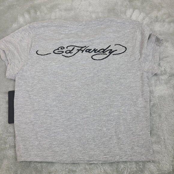 Ed Hardy T Shirt Kids Size Medium Love BitesOn Front Logo - Picture 8 of 8